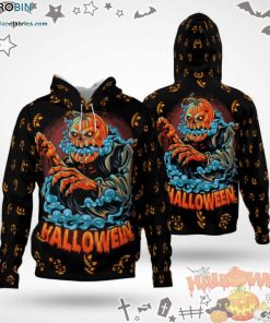 Smoke Pumpkin Demon Halloween Black 3D All-Over Print Unisex Hoodie