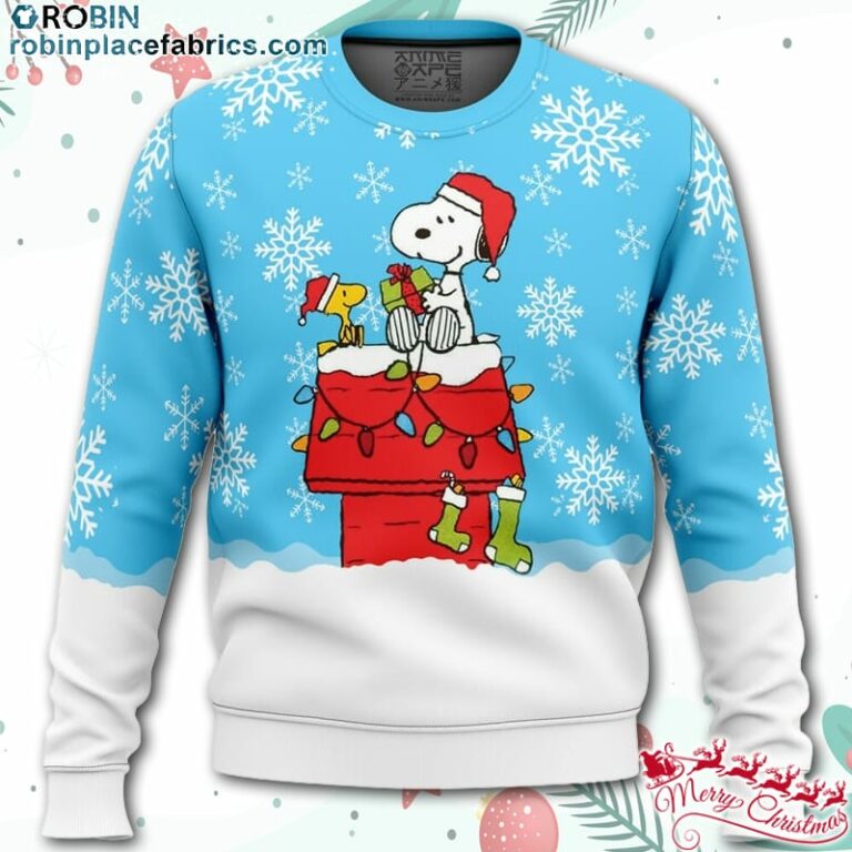 Snowy Christmas Snoopy Ugly Christmas Sweater – AOP Sweater