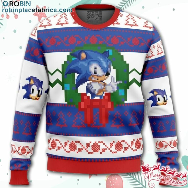 Sonic the Hedgehog Ugly Christmas Sweater – AOP Sweater