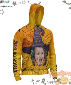 Spiderweb Witch Trick Or Treat Halloween Multicolor 3D All-Over Print Unisex Hoodie