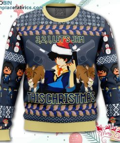 Spike Spiegel Cowboy Bebop Ugly Christmas Sweater – AOP Sweater