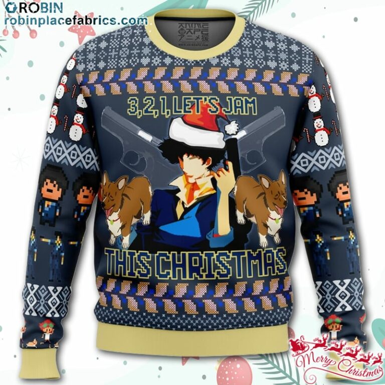 Spike Spiegel Cowboy Bebop Ugly Christmas Sweater - AOP Sweater ...