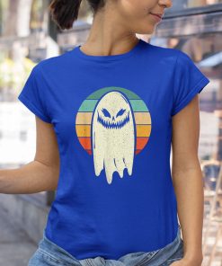 spooky ghost retro halloween costume shirt 210 rsu67r