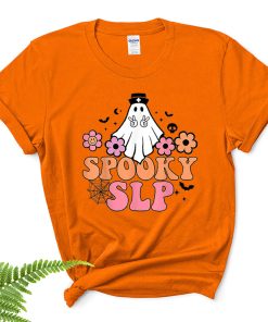 Spooky SLP Speech Language Pathologist Halloween Spooky Ghost Shirt