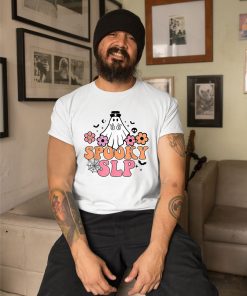 spooky slp speech language pathologist halloween spooky ghost shirt 74 sho3t1