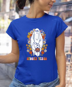 spooky vibes funny groovy hippie ghost halloween spooky ghost shirt 211 evugar
