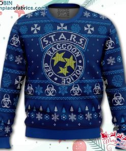 STARS Racoon City Police Resident Evil Ugly Christmas Sweater – AOP Sweater