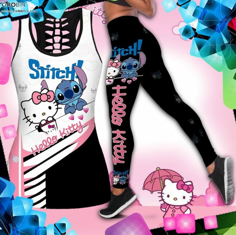 Stitch & Hello Kitty Tank Top Legging