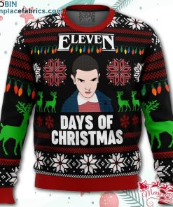 Stranger Things Eleven Days of Xmas Ugly Christmas Sweater – AOP Sweater