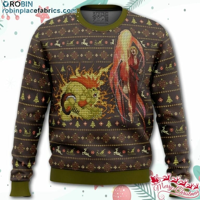 Street Fighter Ken Vs. Blanka Ugly Christmas Sweater – AOP Sweater