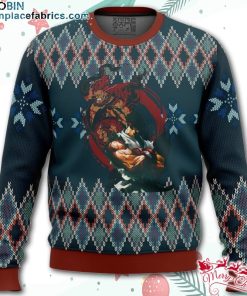 Street Fighter Ryu and Akuma Ugly Christmas Sweater – AOP Sweater
