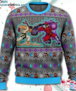 Street Fighter Ryu Vs. M. Bison Ugly Christmas Sweater – AOP Sweater