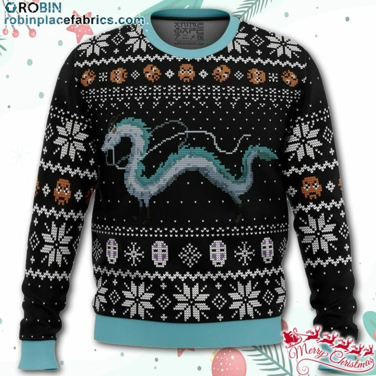 Studio Ghibli Haku Spirited Away Miyazaki Ugly Christmas Sweater – AOP Sweater