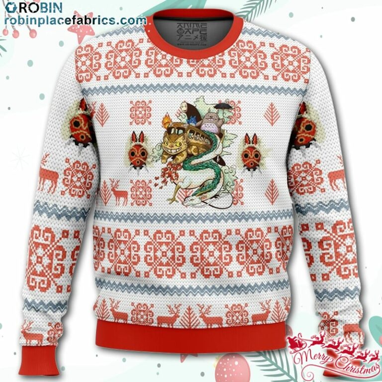 Studio Ghibli Light Ugly Christmas Sweater – AOP Sweater
