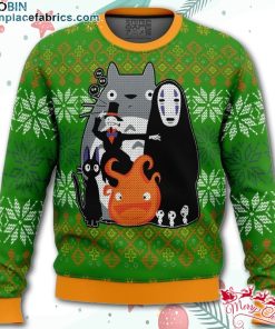Studio Ghibli Miyazaki Squad Ugly Christmas Sweater – AOP Sweater