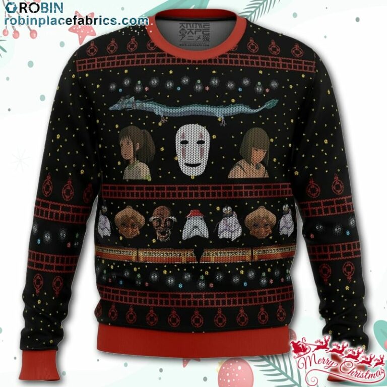 Studio Ghibli No Face Spirited Away Ugly Christmas Sweater – AOP Sweater