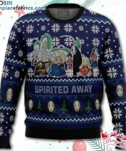 Studio Ghibli Spirited Away Squad Ugly Christmas Sweater – AOP Sweater