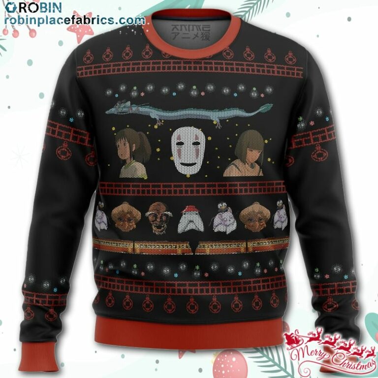 Studio Ghibli Spirited Ugly Christmas Sweater – AOP Sweater