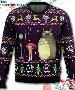 Studio Ghibli Totoro Rain Miyazaki Ugly Christmas Sweater – AOP Sweater