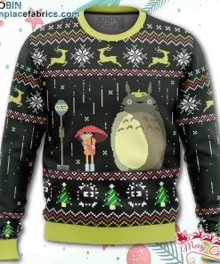 Studio Ghibli Totoro Rain Ugly Christmas Sweater – AOP Sweater