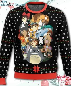 Studio Ghibli Xmas Main Miyazaki Ugly Christmas Sweater – AOP Sweater