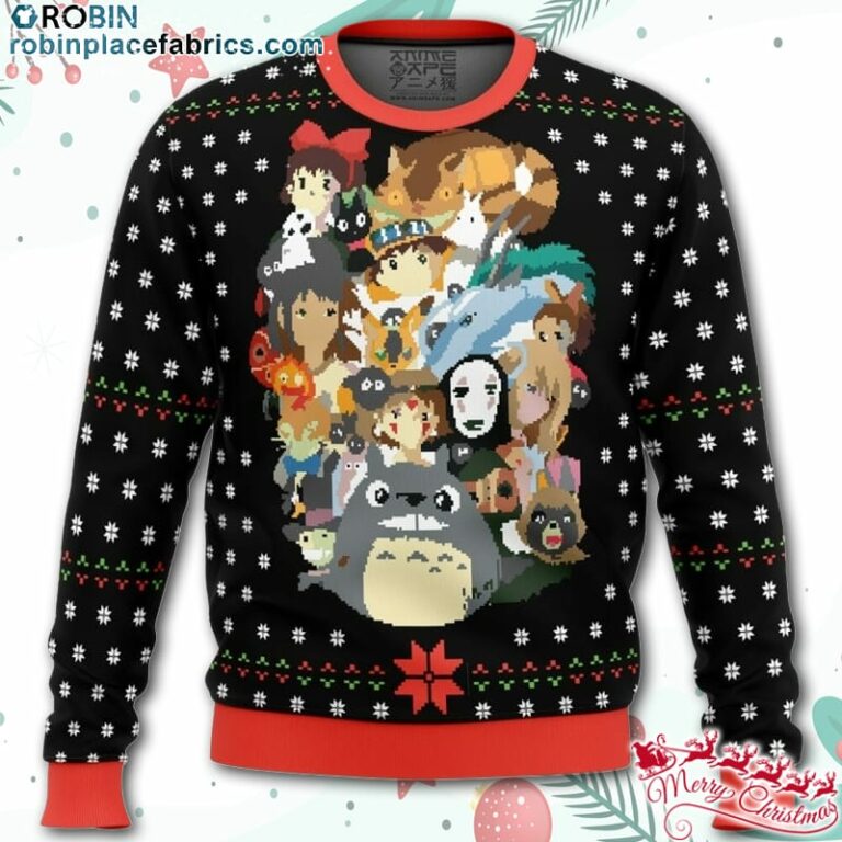 Studio Ghibli Xmas Main Miyazaki Ugly Christmas Sweater – AOP Sweater