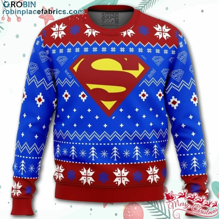 Super Heroes Superman Christmas Ugly Christmas Sweater – AOP Sweater