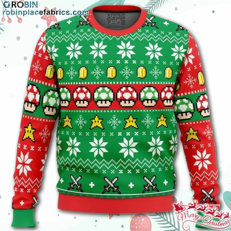 Super Mario Ugly Christmas Sweater – AOP Sweater