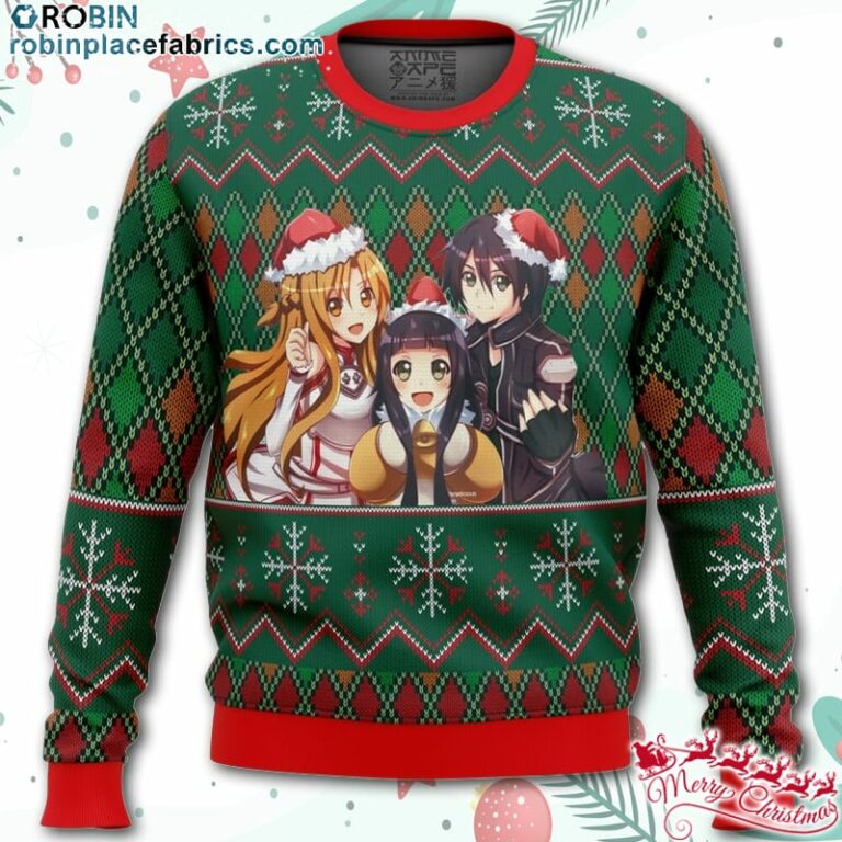 Sword Art Online Ugly Christmas Sweater – AOP Sweater