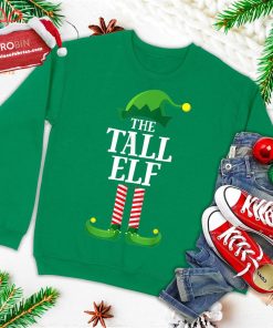 tall elf matching family group christmas party pajama ugly christmas sweatshirt 3 UaHRA