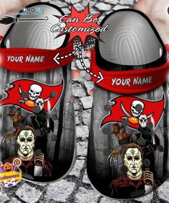Halloween Clogs – Personalized Tampa Bay Buccaneers Horror Movie Crocs Shoes
