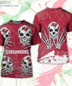 Tampa Bay Buccaneers T-Shirt Skull For Halloween Graphic – AOP Tshirt