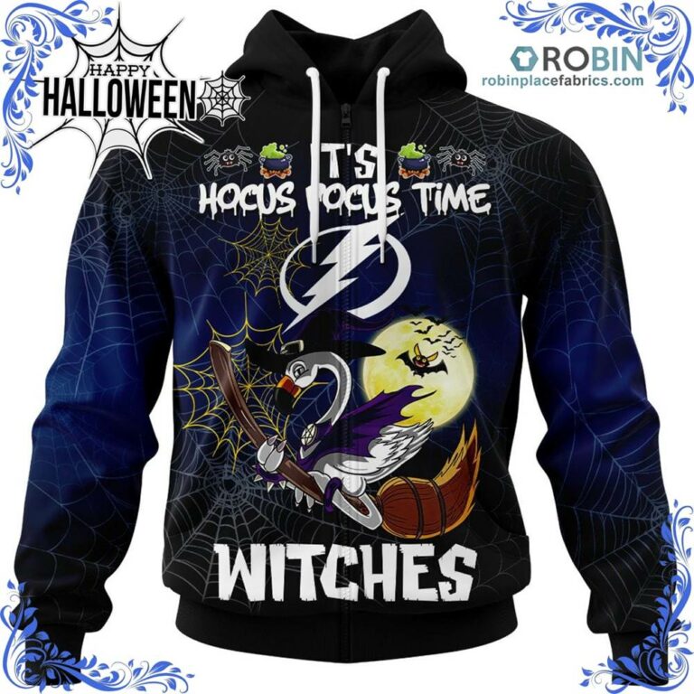 Tampa Bay Lightning Halloween Jersey Flamingo Witches Hocus Pocus All Over Print – AOP Shirt