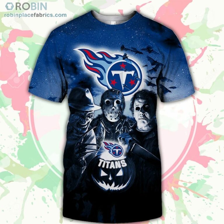 Tennessee Titans T-Shirt Halloween Horror Night – AOP Tshirt