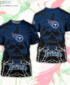 Tennessee Titans T-Shirt Halloween Pumpkin Skull – AOP Tshirt