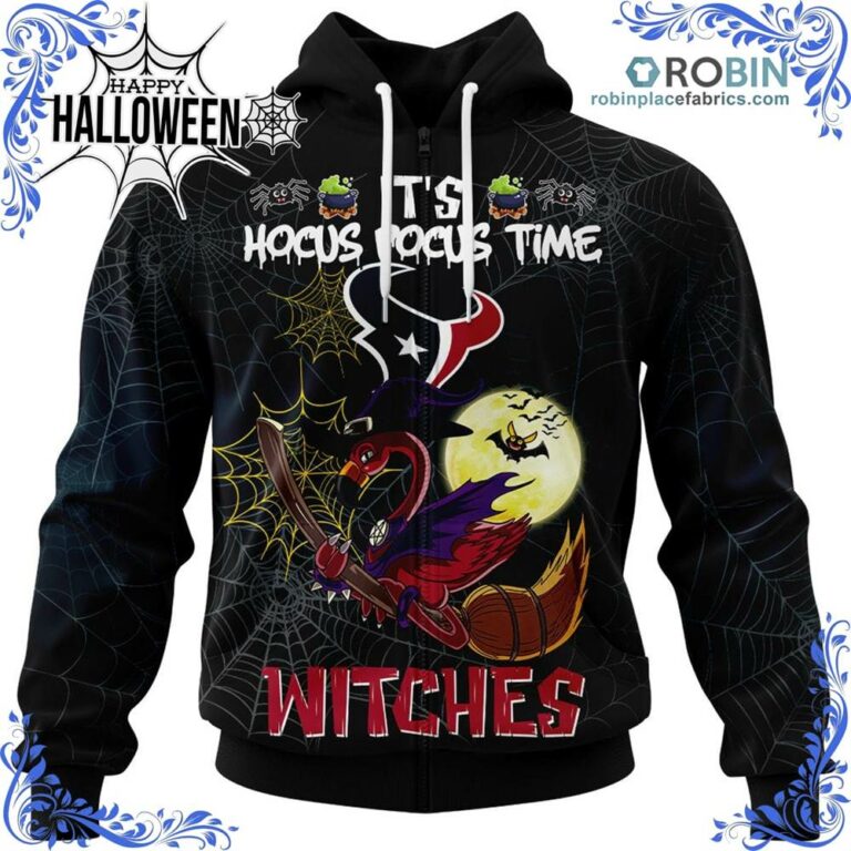 Texans NFL Halloween Jersey Falmingo Witches Hocus Pocus All Over Print – AOP Shirt