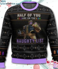 Thanos Naughty List Ugly Christmas Sweater – AOP Sweater
