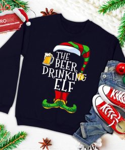 The Beer Drinking Elf Family Matching Christmas Funny Pajama Ugly Christmas Sweatshirt