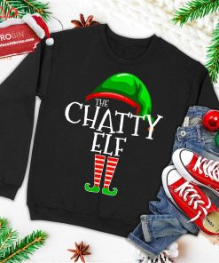 the chatty elf group matching family christmas gift funny ugly christmas sweatshirt 3 VzpTc