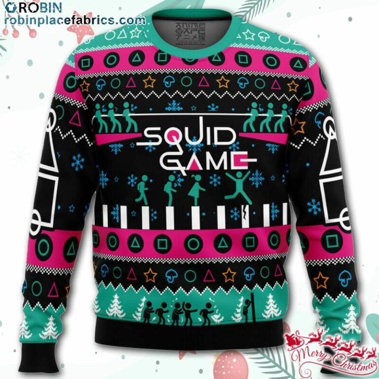 The Game is On Squid Game Christmas Sweater – AOP Sweater