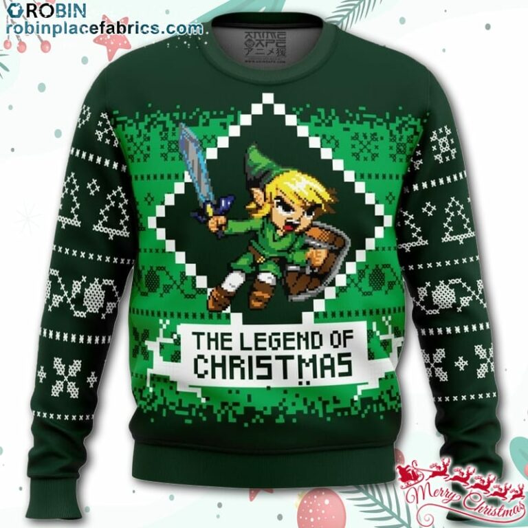 The Legend of Christmas Zelda Ugly Christmas Sweater – AOP Sweater