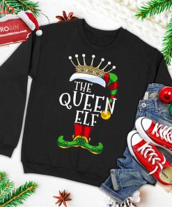 The Queen Elf Family Matching Christmas Group Funny Pajama Ugly Christmas Sweatshirt