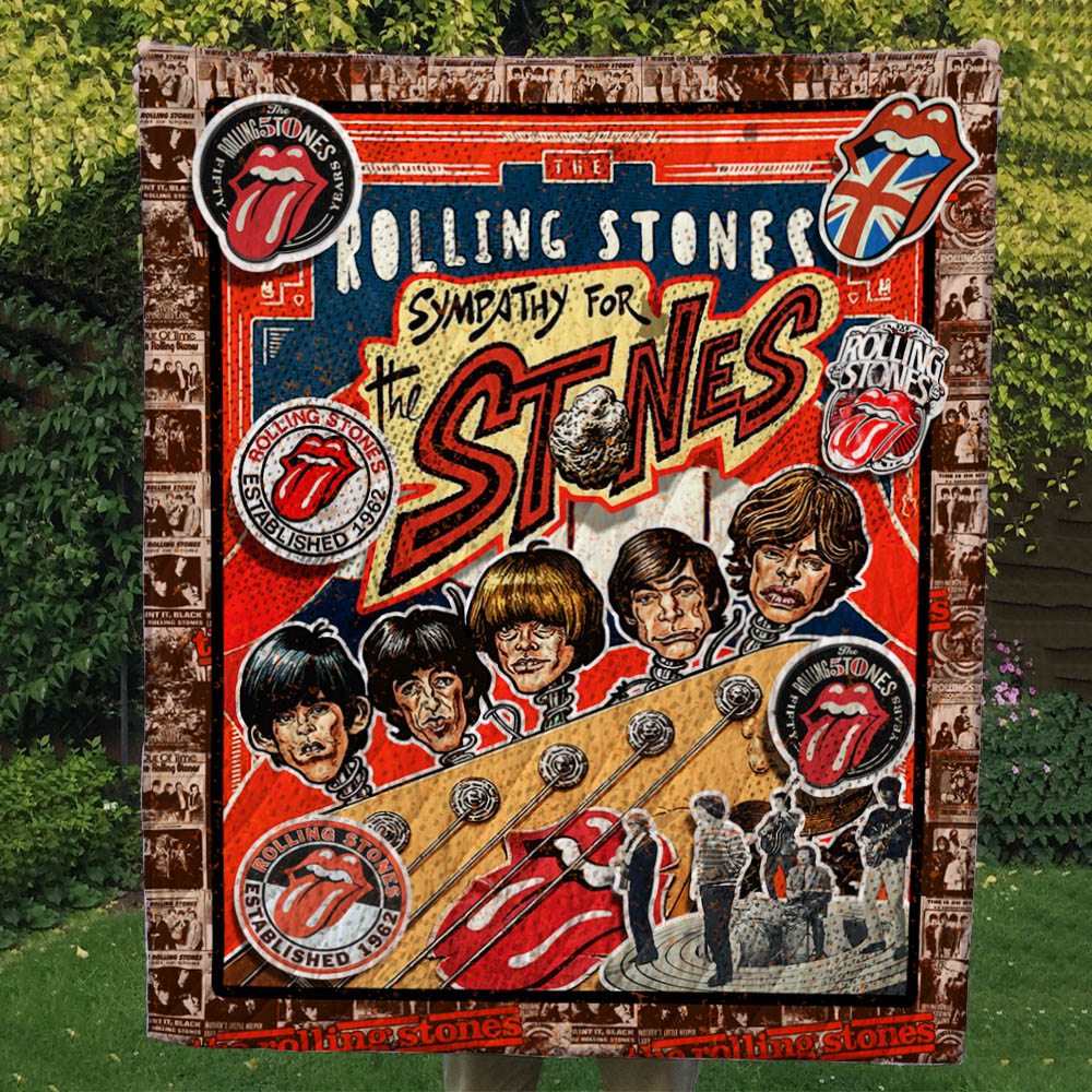 The Rolling Stones Quilt & Fleece Blanket - RobinPlaceFabrics