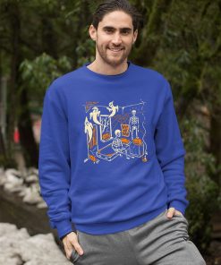 The Skull and Ghost with Pumpkins Halloween Shirt