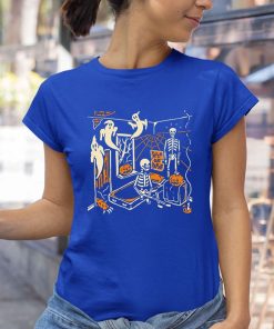 the skull and ghost with pumpkins halloween shirt 5 Sx7Fx