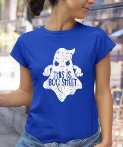 this is boo sheet lazy halloween costume funny spooky ghost pun shirt 213 ch9xw8