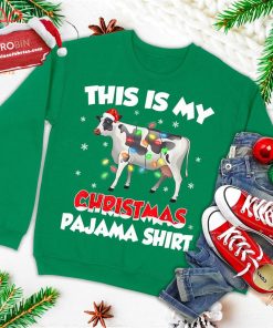 This Is My Christmas Pajama Shirt Cow Christmas Sweater Ugly Christmas Sweatshirt This Is My Christmas Pajama Shirt Cow Christmas Sweater Ugly Christmas Sweatshirt