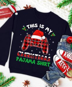 this is my christmas pajama shirt gamer video game ugly christmas sweatshirt 4 PUBUG