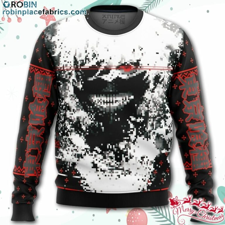 Tokyo Ghoul Kaneki Splatter Ugly Christmas Sweater – AOP Sweater