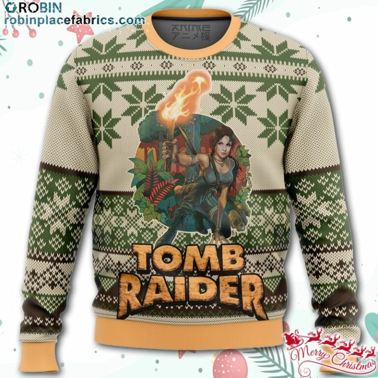 Tomb Raider Alt Ugly Christmas Sweater – AOP Sweater